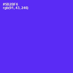 #5B2BF6 - Purple Heart Color Image