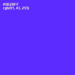 #5B2BFF - Purple Heart Color Image