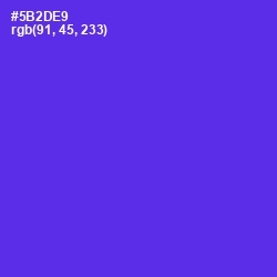 #5B2DE9 - Purple Heart Color Image