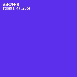 #5B2FEB - Purple Heart Color Image