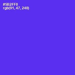 #5B2FF0 - Purple Heart Color Image