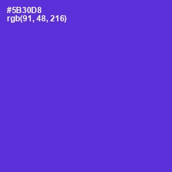 #5B30D8 - Purple Heart Color Image