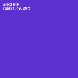 #5B31CF - Purple Heart Color Image