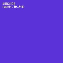 #5B31D8 - Purple Heart Color Image