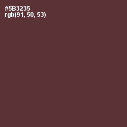 #5B3235 - Congo Brown Color Image