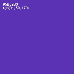 #5B32B3 - Royal Purple Color Image