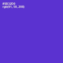 #5B32D0 - Purple Heart Color Image