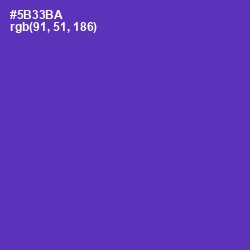 #5B33BA - Royal Purple Color Image