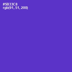 #5B33C8 - Purple Heart Color Image