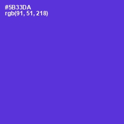 #5B33DA - Purple Heart Color Image