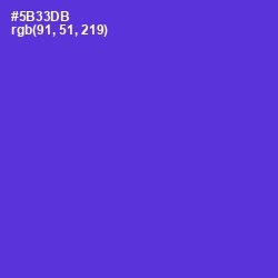 #5B33DB - Purple Heart Color Image