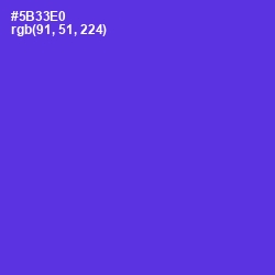 #5B33E0 - Purple Heart Color Image