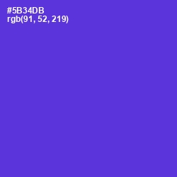 #5B34DB - Purple Heart Color Image