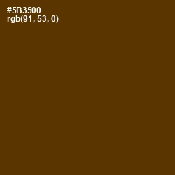 #5B3500 - Saddle Brown Color Image