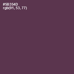 #5B354D - Voodoo Color Image