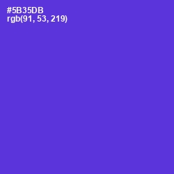 #5B35DB - Purple Heart Color Image