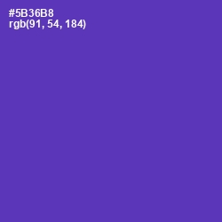 #5B36B8 - Royal Purple Color Image