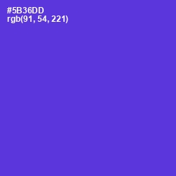 #5B36DD - Purple Heart Color Image