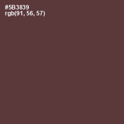#5B3839 - Congo Brown Color Image