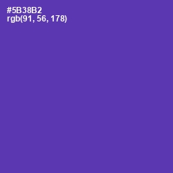 #5B38B2 - Royal Purple Color Image