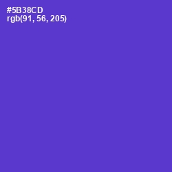 #5B38CD - Purple Heart Color Image