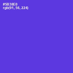 #5B38E0 - Purple Heart Color Image