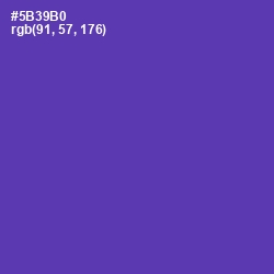 #5B39B0 - Royal Purple Color Image