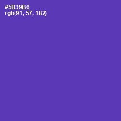 #5B39B6 - Royal Purple Color Image
