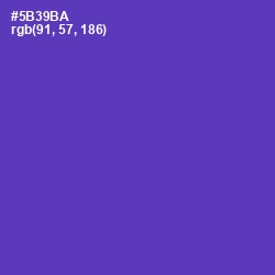 #5B39BA - Royal Purple Color Image