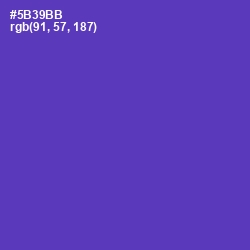 #5B39BB - Royal Purple Color Image