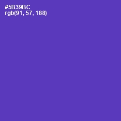 #5B39BC - Royal Purple Color Image