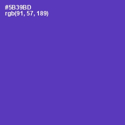 #5B39BD - Royal Purple Color Image