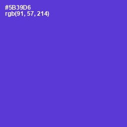 #5B39D6 - Purple Heart Color Image