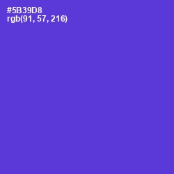 #5B39D8 - Purple Heart Color Image