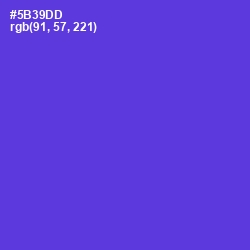 #5B39DD - Purple Heart Color Image