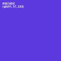 #5B39DE - Purple Heart Color Image