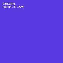 #5B39E0 - Purple Heart Color Image