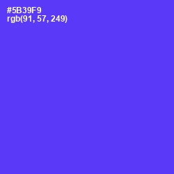 #5B39F9 - Purple Heart Color Image