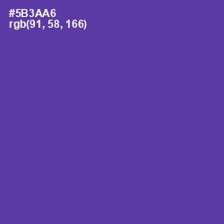 #5B3AA6 - Royal Purple Color Image