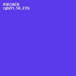 #5B3AEB - Purple Heart Color Image