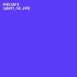 #5B3AF9 - Purple Heart Color Image