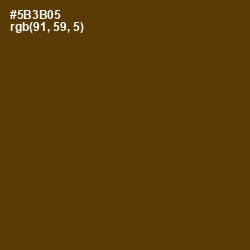 #5B3B05 - Saddle Brown Color Image