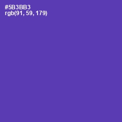 #5B3BB3 - Royal Purple Color Image