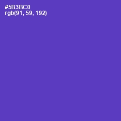 #5B3BC0 - Purple Heart Color Image