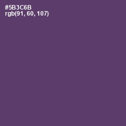 #5B3C6B - Voodoo Color Image