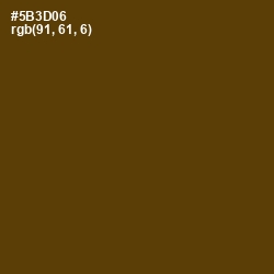 #5B3D06 - Saddle Brown Color Image