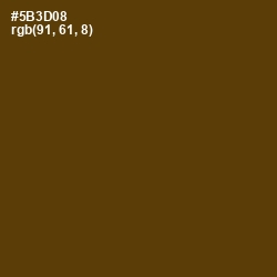 #5B3D08 - Saddle Brown Color Image