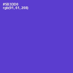 #5B3DD0 - Purple Heart Color Image