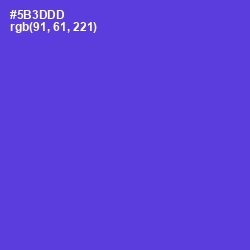 #5B3DDD - Purple Heart Color Image