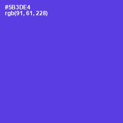 #5B3DE4 - Purple Heart Color Image
